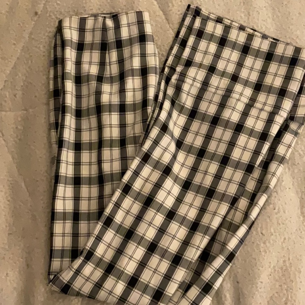 Princess Polly black and white checkered pants